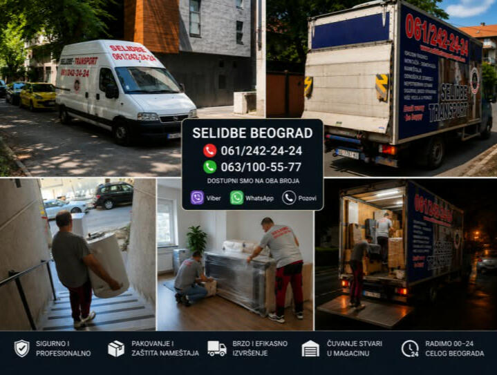 Ne brinite ovako vozimo na AI Kombi prevoz selidbe Beograd